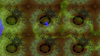 Elle çizilmiş çiçek desenli Raster çizimi. Tekstil, kumaş, ambalaj, hatıra defteri için hoş bir çiçek arkaplanı. Çocuksu tasarım. Yeşil arkaplanda.