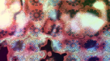 Çiçekli karalama şeklinde Raster çiçek deseni. Yumuşak, bahar çiçekli arka plan. Tarafsız renklerde çiçekler.