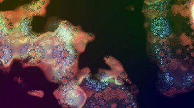 Çiçekli çiçek deseni, suluboya. Raster deseni. Süslü kumaş deseni.