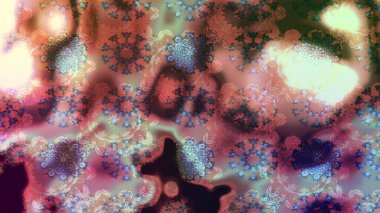 Küçük çiçekli basit bir çiçek çizimi. Tarafsız renklerde şirin çiçekler. Moda baskısı, albüm, ambalaj kağıdı ve duvar kağıdı için zarif dekoratif süslemeler. Raster illüstrasyonu.