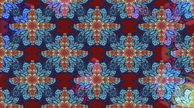 Çiçekli karalama şeklinde Raster çiçek deseni. Yumuşak, mavi renkte bahar çiçekleri. Raster illüstrasyonu.