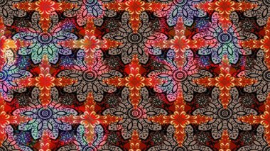 Güzel çiçek deseni. Kırmızı renkte çiçekler. Renkli Bahar Teması eskiz kalıbı. Düz Çiçek Elementleri Tasarımı.