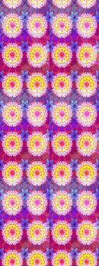 Tarafsız ve mor renkli çiçekler. Çiçekli karalama şeklinde Raster çiçek deseni. Yumuşak, bahar çiçekli arka plan.