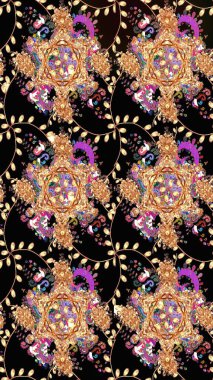 Raster illüstrasyonu. Nazik, yaz çiçekleri siyah renklerde. Raster deseni. Küçük çiçekte sevimli çiçek deseni var..