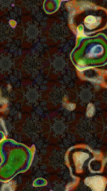 Çiçek kompozisyonu, el boyası, hassas şablon. Sevgililer günü ve tebrik kartı konsepti için şık bir davetiye. Üst manzara, yumuşak kahverengi renk. Manzaralı çiçek deseni.