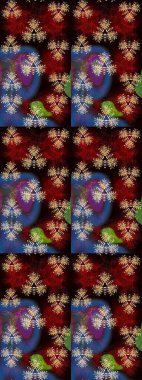 Raster illüstrasyonu. Şatafatlı bahar bahçesi dokusu. Çiçek deseni. Çiçek çizimi arkaplanı.