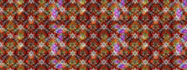 Çiçekli çiçek deseni, suluboya. Raster deseni. Süslü kumaş deseni.