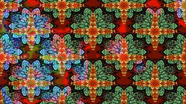 Küçük bir çiçekte eskiz deseni. Hoş bir çiçek geçmişi var. Güzel kumaş deseni. Raster illüstrasyonu.