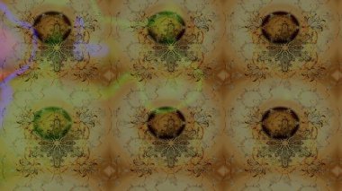 Gömlek baskısı için çiçek boyası. Çiçek desenli eskiz. Kahverengi renkte çiçekler.