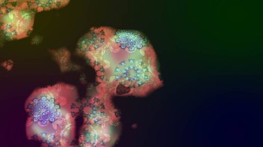 Çiçeksel çizim kalıbının yansıması. Vadinin gri renkli çiçekleri.