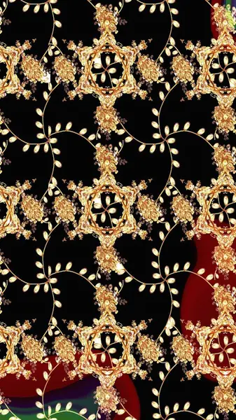 El çizimi çiçek çizimi deseni (fayans). Şirin çiçekli, desenli, siyah renkli renkli bir eskiz. Tekstil için suluboya çizim deseni.