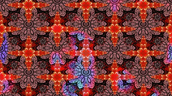 Fantezi çiçekli eskiz deseni, doğal duvar kağıdı, çiçek desenli kıvrım çizimi. Paisley el çizimi elementler. Ev dekoru.