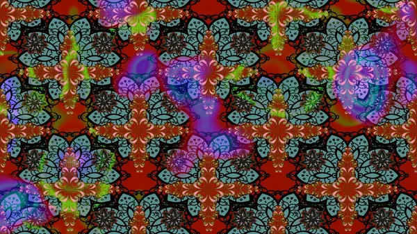 El çizimi çiçek çizimi deseni (fayans). Şirin çiçekli, desenli, kahverengi renkli bir eskiz deseni. Tekstil için suluboya çizim deseni.