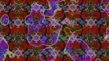 Çiçekli bahar çiçekleri. Küçük çiçekte güzel bir desen. Küçük renkli çiçekler. Moda baskıları için zarif bir şablon. Motley illüstrasyonu.