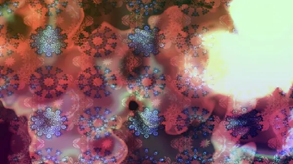 Kahverengi renkli etnik çiçeklerin olduğu zarif bir eskiz modeli. Raster Çiçek İllüstrasyonu güzel tekstil..