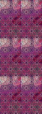 Renkli Bahar Teması eskiz kalıbı. Mor renkli çiçekler. Sevimli çiçek raster deseni. Düz Çiçek Elementleri Tasarımı.