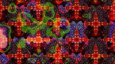 Kahverengi renklerde bahar çiçekleri. Çiçekli karalama şeklinde Raster çiçek deseni. Raster illüstrasyonu.