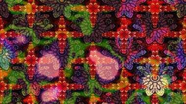 Çiçek arkaplan. Kahverengi renkli şirin tekstil. Çiçek duvar kâğıdı. Renkli çizim kalıbı. Raster illüstrasyonu.