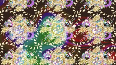 Renkli Bahar Teması eskiz kalıbı. Düz Çiçek Elementleri Tasarımı. Tarafsız renklerde çiçekler. Güzel çiçek deseni..