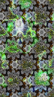 Raster illüstrasyonu. Gri renklerde. Anti-stres için Raster soyut şablon sayfası.