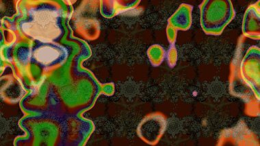 Raster illüstrasyonundaki çiçek desenli çizim. Güzel kumaş deseni. Renkli Bahar Teması eskiz kalıbı. Düz Çiçek Elementleri Tasarımı.