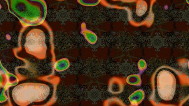 Raster illüstrasyonundaki çiçek desenli çizim. Kahverengi renklerde. Güzel kumaş deseni. Raster illüstrasyonu.