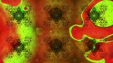 Çiçekli çiçek deseni, suluboya. Kahverengi renkli çiçekler. Renkli Bahar Teması eskiz kalıbı. Düz Çiçek Elementleri Tasarımı. Raster illüstrasyonu.