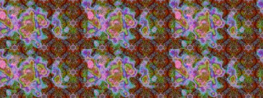 Sketch Floral Pattern in Raster illustration. Fancy fabric pattern. Colour Spring Theme sketch pattern Background. Flat Flower Elements Design.