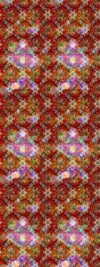 Taslak dekoratif arka plan, çiçek mandala. Çiçek. Raster illüstrasyonu. Kahverengi renklerde.