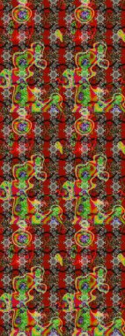 Sınır Kızılderili çiçekli paisley patten. Taslak süsleme izi. Etnik Mandala havlusu. Raster Henna tarzı. Tebrik kartı arkaplanı, boyama kitabı, arkaplan, tekstil için kullanılabilir.