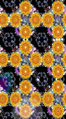 Suluboya desenli çiçek deseni. Dekorasyon ve tasarım için güzel bir desen. Moda baskısı. Çiçeğin suluboya çizimlerinin mükemmel deseni. Ayarlanmış.