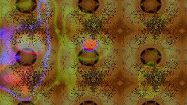 Kahverengi renkte çiçekli çiçek deseni. Suluboya tarzında kahverengi renkte çiçekler.