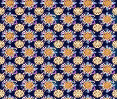 Tomurcukları çiçek olan sevimli bir çiçek deseni. Eskiz geçmişi. Raster illüstrasyonu. Kumaş, tekstil, duvar kağıdı baskısı için. Eski usul. Raster..