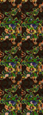 Soyut çiçek çizim kalıbı arka planı. Raster deseni. Raster illüstrasyonu. Kahverengi renklerde. Küçük çiçekte sevimli çiçek deseni var..