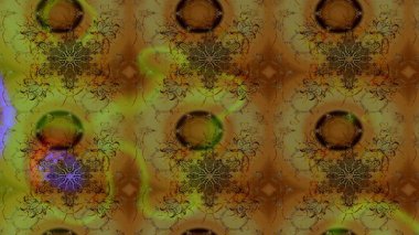 Kahverengi renkte manzaralı çiçek deseni. Çiçek kompozisyonu, el boyası, hassas şablon. Üst manzara, yumuşak stil. Sevgililer günü ve tebrik kartı konsepti için şık bir davet.