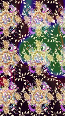 Raster illüstrasyonundaki çiçek desenli çizim. Suluboya stilinde bej renkte çiçekler.