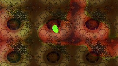 Renkli desenli eskiz deseni, kahverengi çiçekler ve dekoratif elementlerle. Eskiz geçmişi. Raster illüstrasyonu. Kumaş, tekstil, duvar kağıdı baskısı için. Antika retro tarzı.