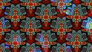 Kırmızı renklerde çiçek desenli çizimler, el yapımı papatyalar, papatyalar. Tekrar eden çiçek arkaplanı, zarif kırmızı çiçek duvar kağıdı.