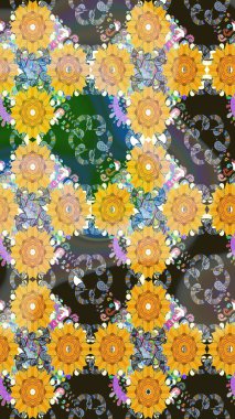 Doodle çiçekler ve dalları, otlar ve çiçekler. Elle çizilmiş. Raster resim. Güzel kumaş deseni.