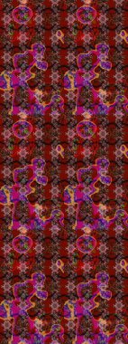 Renkli Bahar Teması eskiz kalıbı. Düz Çiçek Elementleri Tasarımı. Raster..