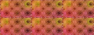 Çok portakallı, zarif küçük çiçekler ve turuncu renkli komik böcekler, raster desen, illüstrasyon.