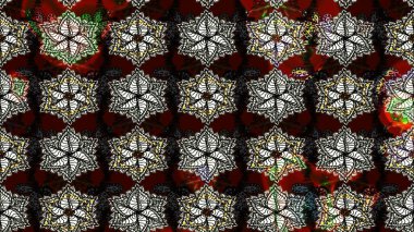 Çiçek desenli çizim. Raster illüstrasyonu. Asya tekstil tarzında. Güzel kumaş deseni. Renkli Bahar Teması eskiz kalıbı. Düz Çiçek Elementleri Tasarımı.