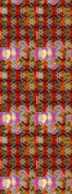 Çiçekli bahar çiçekleri. Küçük çiçekte güzel bir desen. Küçük renkli çiçekler. Moda baskıları için zarif bir şablon. Motley illüstrasyonu.