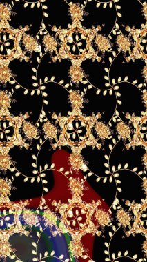 Siyah renkli çiçek desenli eskiz. Suluboya tarzında siyah renkte çiçekler.