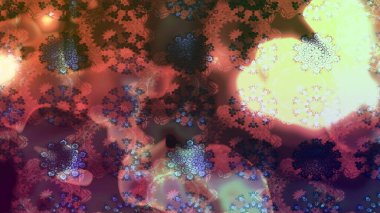 Çizim çiçek deseni duvar kağıdı, web sitesi arka planı, ambalaj kağıdı, davetiye, broşür, afiş veya web sitesi için kullanılabilir. El çizimi Raster çizimi. Parlak elementlerin.