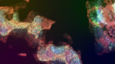 Çiçekli çiçek deseni, suluboya. Raster deseni. Küçük çiçekte güzel bir çiçek deseni..