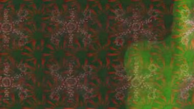 Renkli unsurlarla hareketli arka plan görüntüleri. Çiçekler. Eski model. Bayrak tarzı. Video kaydı. Şablon. Döngü. Kusursuz.