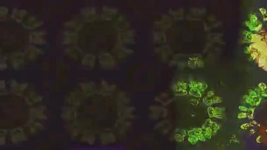 Renkli unsurlarla hareketli arka plan görüntüleri. Çiçekler. Eski model. Bayrak tarzı. Video kaydı. Şablon. Döngü. Kusursuz.. 