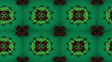 Renkli unsurlarla hareketli arka plan görüntüleri. Çiçekler. Eski model. Bayrak tarzı. Video kaydı. Şablon. Döngü. Kusursuz.. 