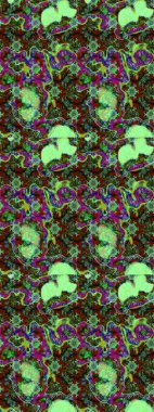 Çiçekli karalama şeklinde Raster çiçek deseni. Nazik, narin çiçek arkaplanı. Yeşil renkte çiçekler.